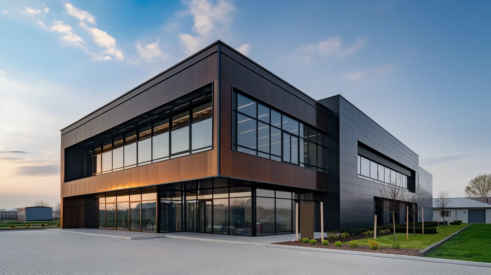 Hală metalică industrială premium SIGROMID pentru producție și logistică